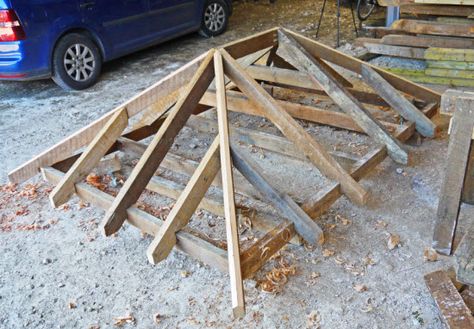 How To Build A Hip Roof Shed Roof Shed Design, Hip Roof Design, Building A Shed Roof, Shed Roof Design, Shed Plans 12x16, Build A Farmhouse Table, Cedar Shingle Roof, Framing Construction, House Roof Design