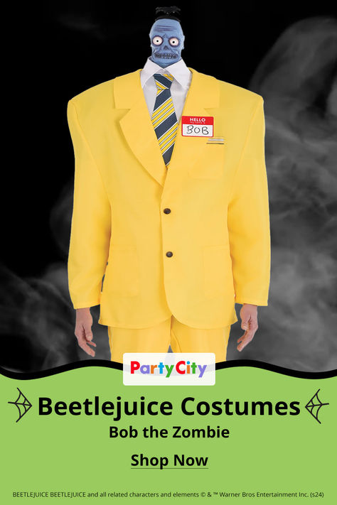 Haunt Halloween in ghoulish style! Fiendishly fun new costumes for all. Shop Beetlejuice, Lydia, Shrunken Head Bob & more! The Thrill is Back! Bob Beetlejuice Costume, Bob Beetlejuice, Beetlejuice Costumes, Halloween Costumes Party City, Beetlejuice Halloween Costume, Halloween Costumes Party, Beetlejuice Lydia, Beetlejuice Costume, Costumes 2024