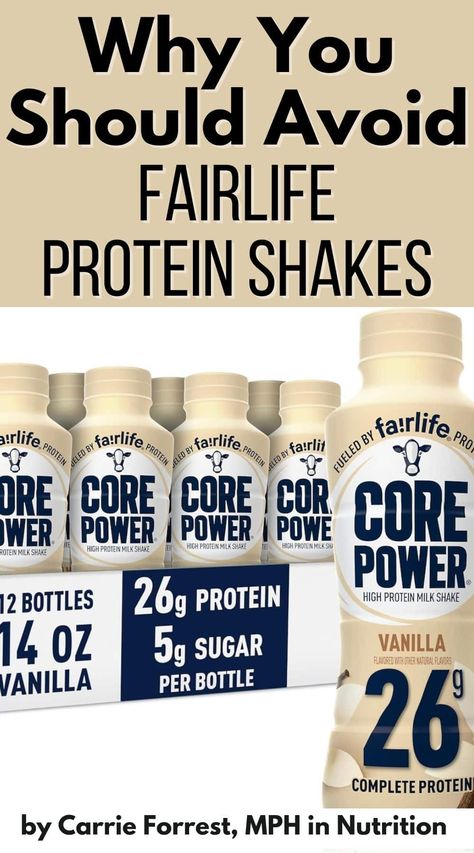 In this blog post, I'll review the question of whether Fairlife Protein Shakes are healthy or not. Find out this product's nutrition pros and cons, and why it is not considered a healthy food. Healthy Breakfast Shakes Protein, Best Protein Shakes For Women, Protein Shake Recipes With Fairlife, Healthiest Protein Shakes, Core Protein Shake, Fairlife Protein Smoothie Recipes, Fairlife Core Power Recipes, Best Tasting Protein Shake, Best Protein Drinks For Women