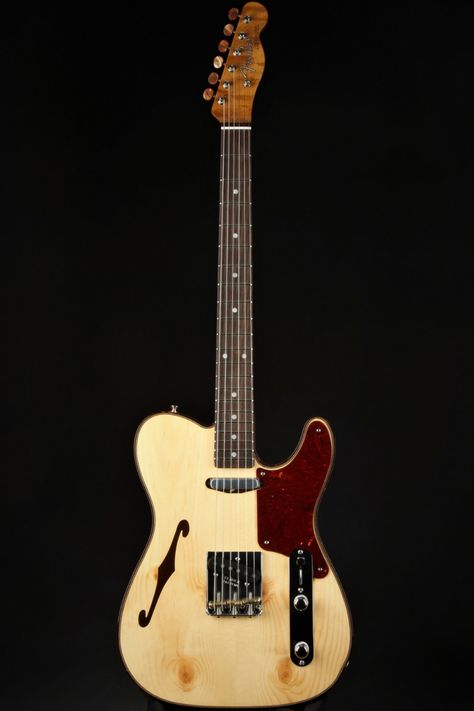 Fender Custom Shop Limited Edition Knotty Pine Telecaster Thinline - Aged Natural Fender Thinline, Telecaster Body, Telecaster Thinline, Telecaster Guitar, Natural Models, Knotty Pine, Fender Guitar, Guitar Gear, Fender Custom Shop