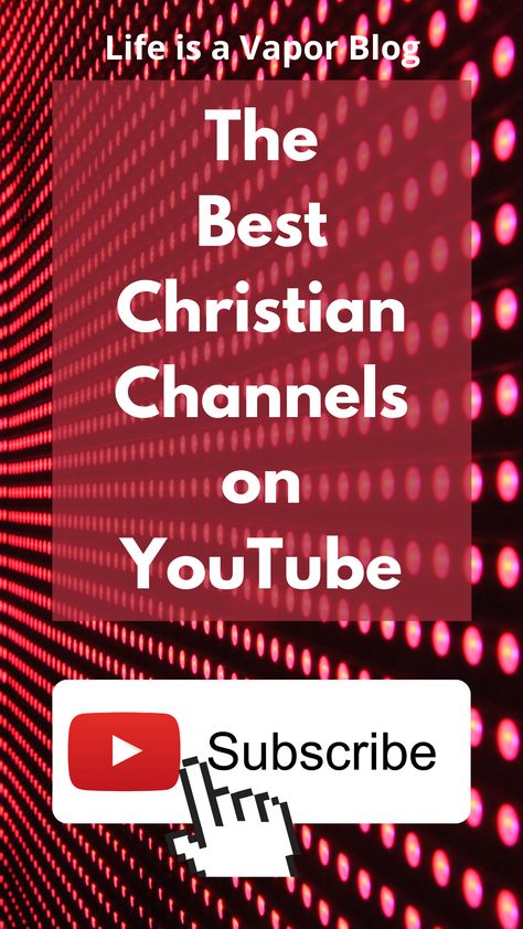 While there is a plethora of good Christian YouTube channels available, I’ve chosen the following channels for their biblical teaching. Other good Christian channels focus on commentary, comedy, interviews, etc. Life is a Vapor Blog is focused on providing teaching and resources that equip the believer to be able to love and serve radically. Hence, this list. Enjoy! Growing Faith, Praying For Your Family, Ladies Group, Learn The Bible, The Believer, Christian Board, Christian Business, Biblical Teaching, Womens Bible Study