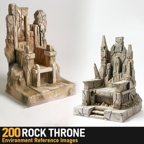 Rock Throne|4K Reference Images,  on ArtStation at https://www.artstation.com/artwork/1x90DL Object Reference, Game Animation, Animation Illustration, Time To Go, Kids Playground, Reference Images, Source Of Inspiration, Creative Ideas, Timeless Pieces