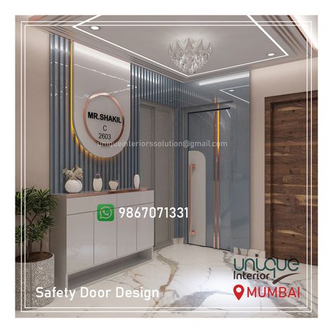 Which is best safety door? Which door is safe for home? How is safety door made? Which door provides maximum safety? Safty Door Panelling Design, Latest Safety Door Design, Flat Entrance Design Modern, Safety Door Design Entrance, Flat Entrance Design, Safety Door Design, Restaurant Seating Design, Latest Door Designs, Wardrobe Laminate Design