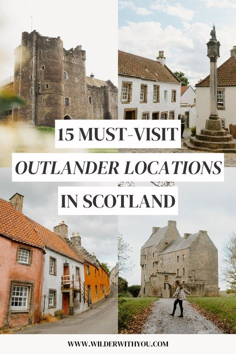 15 Amazing Outlander Series Filming Locations to Visit in Scotland — Wilder With You Outlander Tours In Scotland, Outlander Scotland Locations, Outlander Aesthetic, Edinburgh Outlander Locations, Outlander Tour, Scotland Aesthetic, Outlander Locations, The Witchery Scotland, Northern Ireland Travel