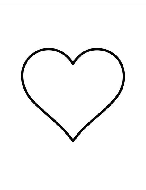 Heart Tattoo Outline, Cute Heart Tattoos, Tattoos Outline, Black Heart Tattoos, Heart Stencil, Heart Tattoos, Tattoo Outline, Cute Heart, Tattoo Stencils