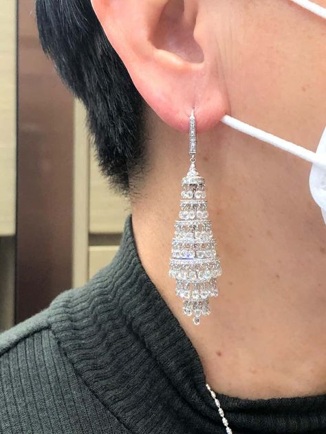 Diamond Briolette Earrings, 1stdibs Jewelry, Briolette Jewelry, Ombre Jewelry, Briolette Earrings, Chandelier Earring, Luxe Jewelry, Diamond Earring, Diamond Jewellery