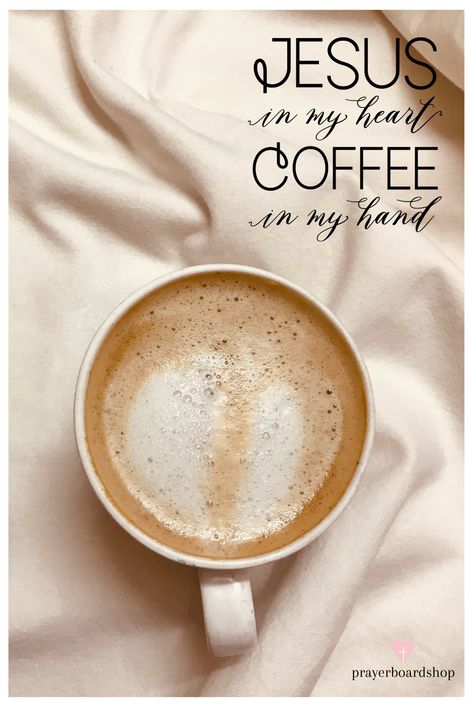 💕 Morning Coffee & Jesus Quote | Prayer Board Photo Inspiration  💕 Sunday Coffee Quotes, Jesus Coffee Quotes, Coffee Break Aesthetic, Coffee Quotes Aesthetic, Coffee With Jesus, Dream Boards, Sunday Coffee, Board Pictures, Printable Prayers