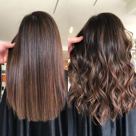 nouveau french balayage sur cheveux marron French Balayage, Warm Scarves, Black Hair Balayage, Brown Hair Looks, Brown Hair Inspo, Blonde Short, Brunette Hair With Highlights, Hairstyles For Layered Hair, Hair Color Light Brown