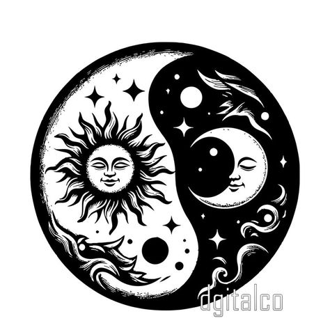 Discover our downloadable Yin Yang vector art - a versatile and timeless design suitable for any surface. Elevate your projects with this harmonious symbol today! Yin Yang Illustration, Ying Yang Tattoo, Yin Yang Designs, Loki Tv, Yin Yang Art, Yin Yang Symbol, Yin Yang Tattoos, Door Art, Flash Tattoos