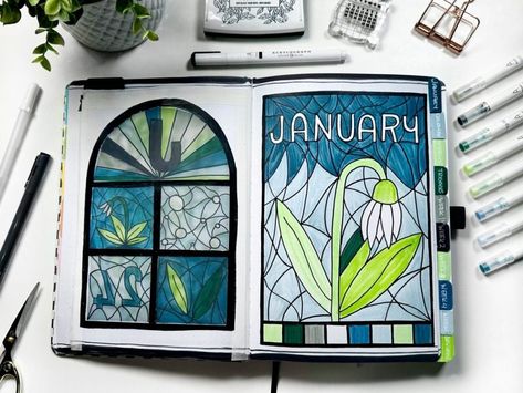 Bujo Themes January, Bujo January Theme, January Lettering, Moth Bujo Theme, January Bullet Journal Theme, Rain Bullet Journal, Rain Bullet Journal Theme, Coffee Theme Bullet Journal, January Bullet Journal