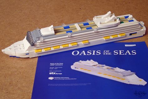 TGS LEGO® Design Lego Cruise Ship, Mercy Ships, Cruise Ship Models, Lego Boats, Cruise Design, Lego Boat, Biggest Cruise Ship, Lego Building Ideas, Oasis Of The Seas