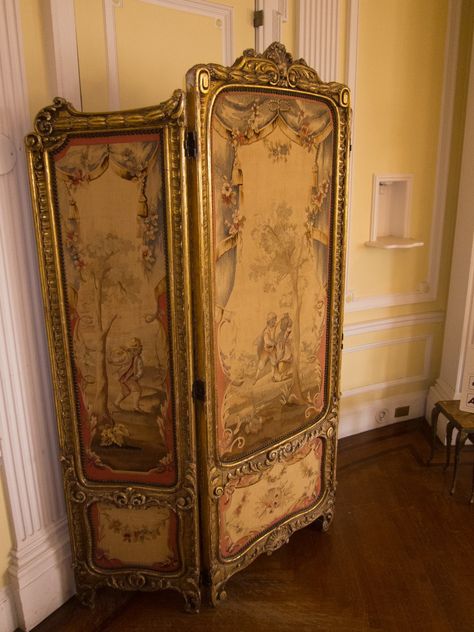 Victorian Room Divider, Diy Room Divider, Japanese Screen, Panel Screen, Panel Room Divider, Old Room, Folding Screen, Dressing Mirror, Painted Paneling