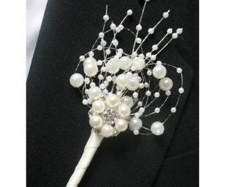 Pearl Wedding Wedding Boutonniere Grooms Boutonniere Groomsmen Boutonniere Mens Wedding Boutonniere Wedding Accessories Ivory Boutonniere Boutonniere Groomsmen, Grooms Boutonniere, Work Decor, Blue Centerpieces, Cascading Wedding Bouquets, Groomsmen Boutonniere, Wedding Brooch Bouquets, Wedding Boutonniere, Corsage And Boutonniere