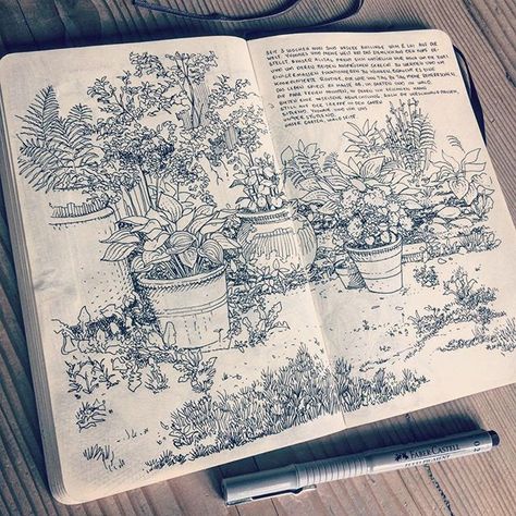 Funny Vine, Charcoal Drawings, Sketchbook Art Journal, Art Diary, Sketchbook Pages, Ink Drawings, Arte Inspo, Arte Sketchbook, Sketchbook Journaling