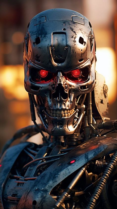 Skynet Terminator, T 800 Terminator, Terminator Movies, Cyborgs Art, I Robot, Skull Wallpaper, Foto Art, Robots Concept, Robot Concept Art