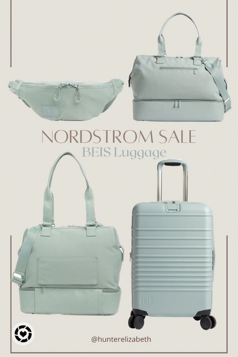 BEIS luggage on sale at Nordstrom! Travel favs, luggage set, beis, nsale, Nordstrom sale, Nordstrom anniversary sale, carry on, roller suitcase, weekender bag, belt bag, nsale top picks Follow my shop @HunterElizabeth on the @shop.LTK app to shop this post and get my exclusive app-only content! #liketkit #LTKfamily #LTKxNSale #LTKtravel @shop.ltk https://liketk.it/4dCcS Suitcase And Carry On Set, Cute Carry On Bag, Cute Luggage For Women, Beis Weekender Bag, Beis Luggage, Travel Suitcases, Carryon Luggage, Best Travel Bags, Best Suitcases