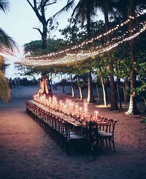 Costa Rica Beach Wedding, Medieval Wedding Theme, Enchanted Forest Wedding Theme, Beach Wedding Coral, Wedding Flower Trends, Wedding Reception Lighting, Costa Rica Beaches, Forest Theme Wedding, Costa Rica Wedding