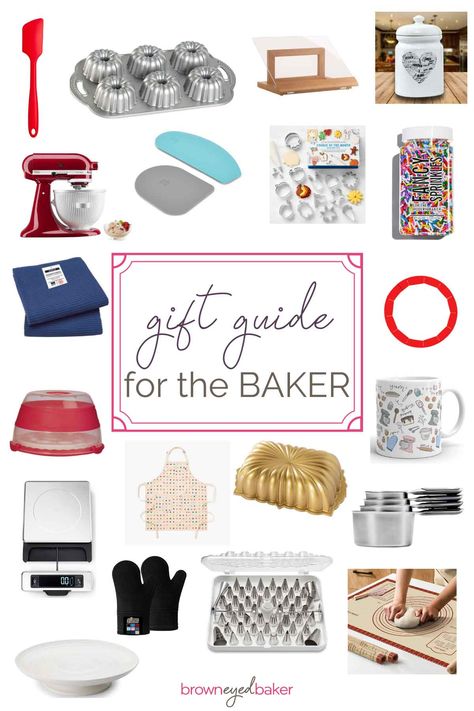 Holiday Gift Guide: Gifts for Bakers, Cooks & Foodies Baker Gift Basket Ideas, Gifts For Bakers Unique, Baker Gift Ideas, Personalized Cookie Jar, Pie Crust Shield, Gifts For Bakers, Ultimate Cookies, Chocolate Sugar Cookies, Gifts For A Baker