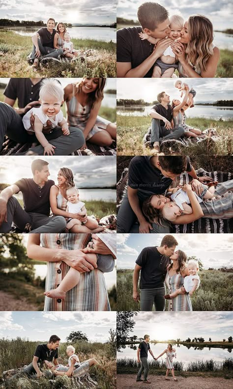 Photoshooting Ideas, Fall Photoshoot Family, Baby Family Pictures, Summer Family Pictures, Cute Family Photos, Family Photos With Baby, Family Photoshoot Poses, Fall Family Portraits, Morris Design