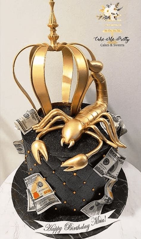 Scorpion Cake Birthdays, Mafia Cake Ideas, Scorpion Cake, Scorpio Car, Cartoon Birthday Cake, Car Cake Toppers, Cartoon Birthday, 38th Birthday, Cake Designs Images