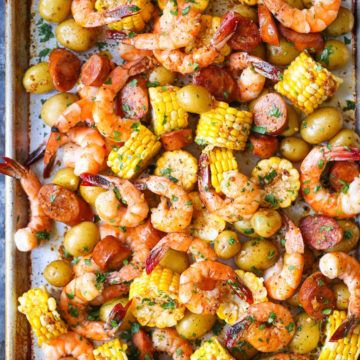 Sheet Pan Shrimp Boil - Damn Delicious Sheet Pan Boil, Sheet Pan Shrimp Boil, Pan Shrimp Boil, Shrimp Corn, Shrimp Boil Recipe, Sheet Pan Shrimp, Food Essentials, Boil Recipes, Shrimp Fajitas