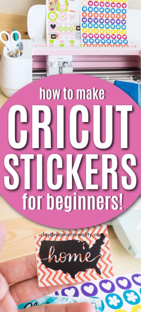 Cute Cricut Stickers, How To Print Colored Images On Cricut, Stickers To Make With Cricut, How To Make Vynil Stickers On Cricut, Diy Planner Stickers Cricut, How To Print Stickers On Cricut, Diy Stickers With Cricut, Cricut Maker Gift Ideas, Diy Cricut Stickers