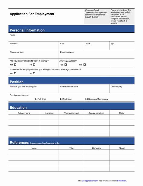 Job Application form Sample format Unique 14 Employment Application form Examples Pdf Job Application Sample, Job Application Letter Sample, Printable Job Applications, Job Application Template, Application Template, Employment Application, Job Application Form, Job Employment, Docs Templates