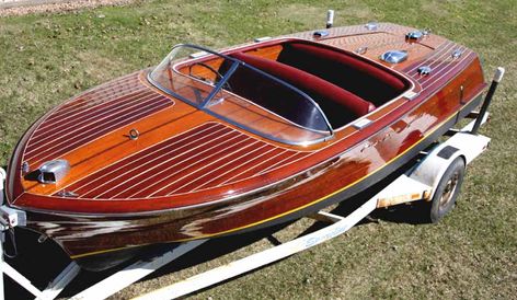 1956 Chris Craft 19' Capri Mahogany Boat, Chris Craft Boats, Classic Wooden Boats, Wooden Boat Building, Build Your Own Boat, Wooden Boat Plans, Boat Building Plans, Chris Craft, Vintage Boats