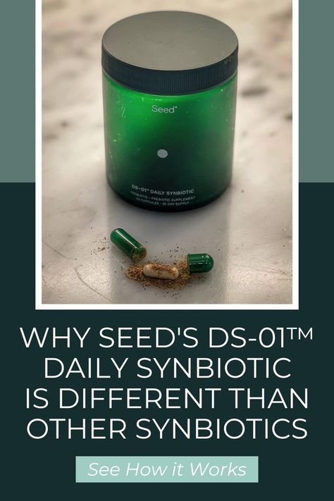 Learn about how Seed's DS-01™ Daily Synbiotic is different from other probiotics. With so many probiotics on the market, it can be hard to decipher which ones will really benefit you. Seed's DS-01™ is actually a synbiotic, which means it already sets itself apart from your standard probiotic. Their synbiotic has a 24-strain probiotic and a plant-based, non-fermenting prebiotic. It also helps maintain gut barrier integrity, healthy regularity, and gut immune function. Seed Probiotics, Probiotic Benefits, Daily Day, Stomach Acid, Design Seeds, Digestive Enzymes, Immune Health, Fermenting, Digestive System