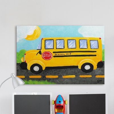 School Bus Painting, School Bus Art, Bus Painting, Diy Puzzle, Paint Inspo, Youth Decor, School Painting, Kids Painting, Grand Kids