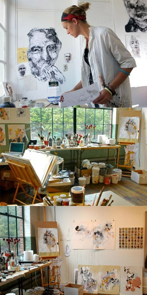 Home Art Studios, Artist Workspace, Art Studio Space, Art Studio Organization, Art Studio Design, In Her Studio, Studio Artist, Deco Studio, Artistic Space