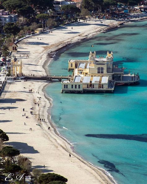 Mondello - #palermo 📷@egidioamelio #sicily #sicilia #sicilianelcuore Beautiful Places In The World, Amazing Destinations, Most Beautiful Places, Palermo, Sicily, Beach Life, Beautiful Places, Tourism, Favorite Places