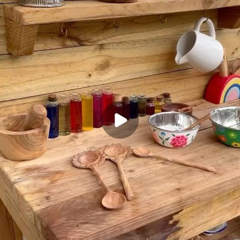 Hayley on Instagram: "Potion play always 🧚🏼 ✨ @picnicfolk @ziggyzaza_ @muddyplaykitchens @wild_mountain_child" Potion Play, Mud Kitchen, On Instagram, Instagram