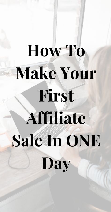 Do you want to make money with affiliate marketing? In my super simple blog post I give you the step by step information on how to make your first affiliate sale in ONE day. Affiliate Marketing Post Ideas, Afilliate Marketing, Affiliate Link Promotion, How To Set Up Affiliate Marketing, How To Add Affiliate Links To Blog, Steps To Affiliate Marketing, Make Money With Affiliate Marketing, Why Affiliate Marketing Is Best, Learn Affiliate Marketing