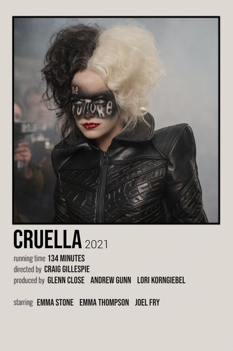 Minimalistic Movie Poster Joel Fry, 1970s London, Cruella 2021, Wall Film, Coraline Movie, Posters Minimalist, Iconic Movie Posters, Movie To Watch List, Cruella Deville