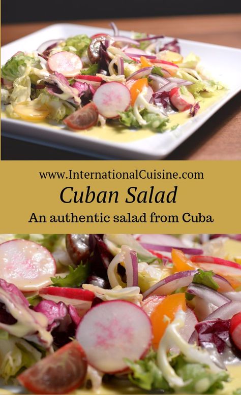 Vegetarian Cuban Recipes, Cuban Vegetables, Cuban Vegetables Side Dishes, Cuban Salad, Cuba Style, Dominican Recipes, Cuban Dishes, Recipes Salads, Lions Den