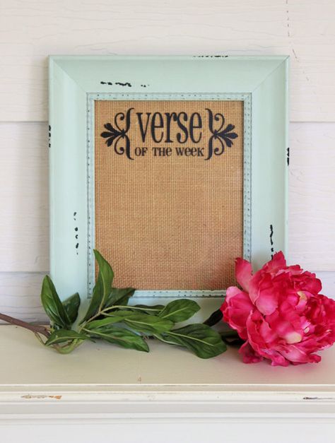 Verse of the Week Board DIY Vinyl Decal by SimpleFaithShop on Etsy Verse Of The Week Board, Scripture Crafts, Verse Of The Week, Super Saturday, Religious Crafts, Christian Crafts, Bazaar Ideas, Diy Vinyl, Bible Crafts