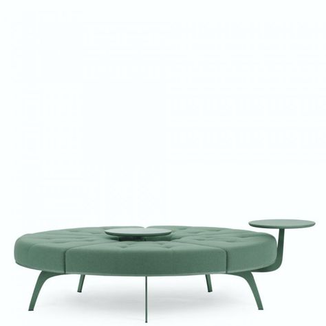 Circle Bench, Round Bench, Auditorium Seating, Fabric Bench, Steel Beams, Indoor Chairs, Bench Designs, Indoor Bench, Modern Round