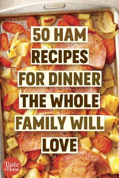 Recipes Using Ham Steak, Ham Recipes For Dinner, Ham Slices Recipes, Ham Meals, Ham Dinners, Recipes With Cooked Ham, Ham Recipes Healthy, Recipes Using Ham, Pork Oven