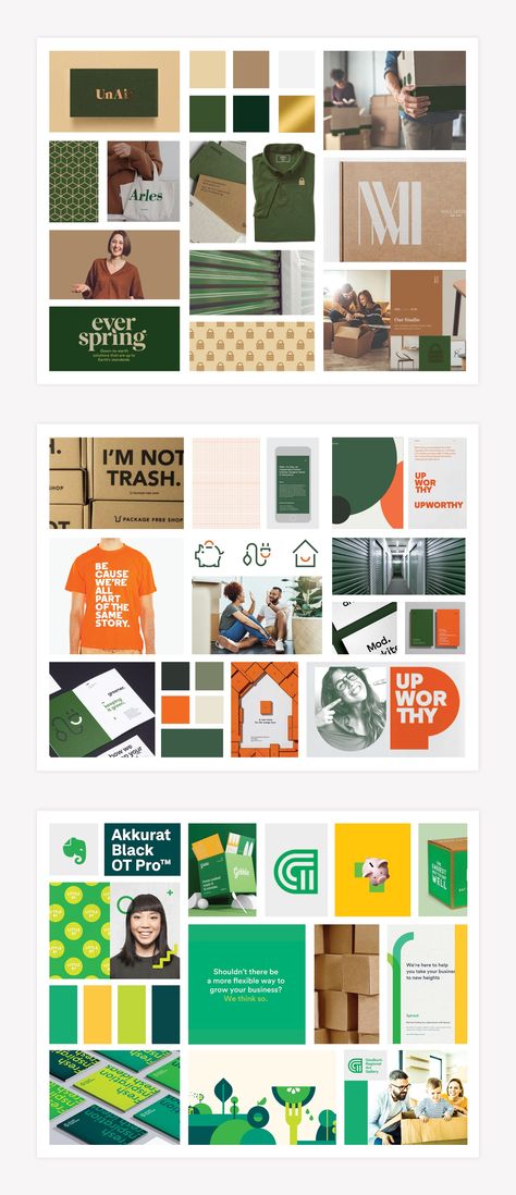 Logo For Graphic Designer Company, Logo Mood Board Design, Orange Green Branding, Brand Identity Moodboard, Personal Branding Design Visual Identity, Branding Mood Board Visual Identity, Graphic Design Mood Board, Corporate Branding Design, Brand Layout