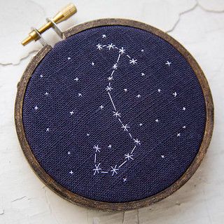 Scorpio Zodiac Constellation, New Scorpio, Constellation Embroidery, Star Constellation Tattoo, Zodiac Embroidery, Aquarius Constellation Tattoo, Embroidery Ring, Leo Constellation Tattoo, Virgo Constellation Tattoo