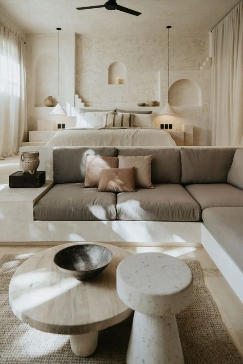 Mediterranean Apartment, Serene Design, Latest Sofa Designs, Mediterranean Interior, Interior Design Per La Casa, Corner Sofa Set, Design Apartment, Design Del Prodotto, Quintana Roo