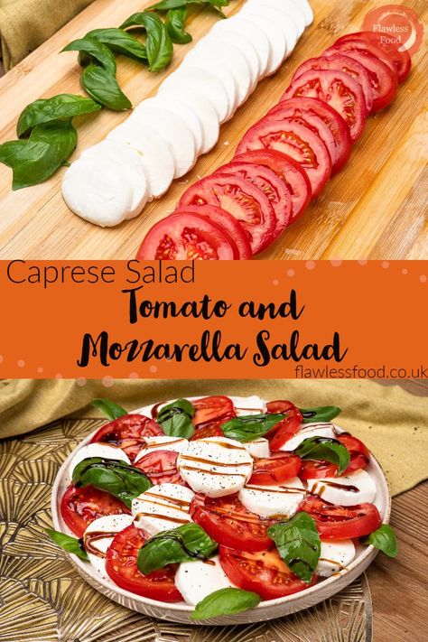 Caprese salad is a classic Italian dish that is simple, fresh and bursting with flavor. With tomatoes, basil and mozzarella cheese as its main ingredients, this salad is both healthy and delicious. It's easy to prepare and can be enjoyed as an appetizer, lunch, main dish or a side to a larger meal. This easy to make at home, caprese salad will make any meal special. Bring Italy to your table with this recipe for Tomato and Mozzarella Salad. Tomato And Mozzarella Salad, Deli Salads, Nye 2023, Tomato Mozzarella Salad, Tomato And Mozzarella, Salad Tomato, Birthday 11, Caprese Salad Recipe, Mozzarella Salad