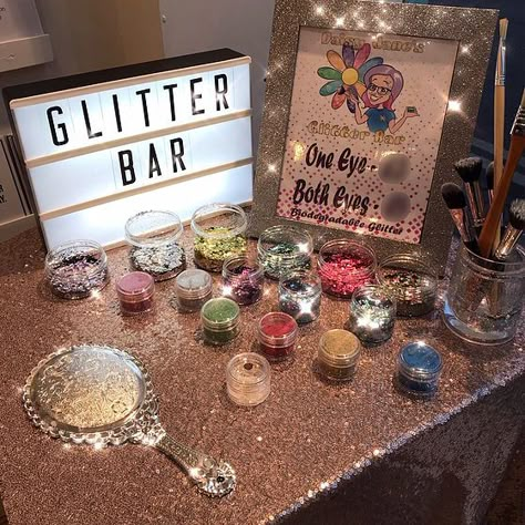 Coachella Theme Party Activities, Coachella Party Theme, Celestial Bachelorette, Glitter Station, Festival Garden Party, Hens Ideas, Coachella Theme Party, Coachella Theme, Green Therapy