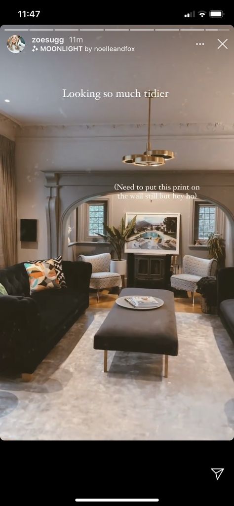 Zoella Living Room, Zoe Sugg Living Room, Zoe Sugg House Interior, Zoe And Alfie House, Zoe Sugg House, Zoella House, Edwardian House Renovation, Zoe Sugg, Edwardian House