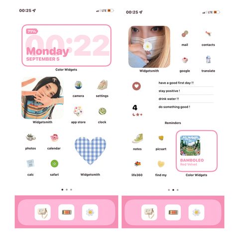 pink rainbow theme iphone homescreen kpop layout Iphone Kpop Layout, Homescreen Layout Summer, Homescreen Ideas Iphone, Kpop Homescreen Layout, Kpop Homescreen, Kpop Layout, Theme Iphone, Aesthetic Widget, Calendar Notes