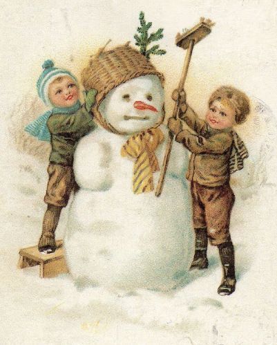 Christmas Victorian, Xmas Drawing, Snowman Images, Beautiful Christmas Scenes, Prim Christmas, Christmas Tale, Vintage Christmas Images, Shabby Chic Christmas, Childrens Christmas