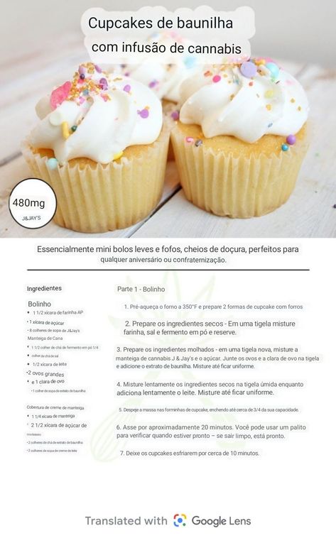 Edibles Recipe Easy, Infused Cupcakes Recipes, Cannabutter Recipe, Cannibis Recipes, Giving People, Puff Puff, Edible Food, Honey Recipes, Vanilla Cupcakes