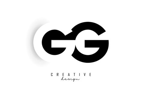 Gg Logo Design, Geometric Typography, Glass City, Negative Space Design, Letters Logo, Gg Logo, Logo Background, Negative Space, Letter Logo