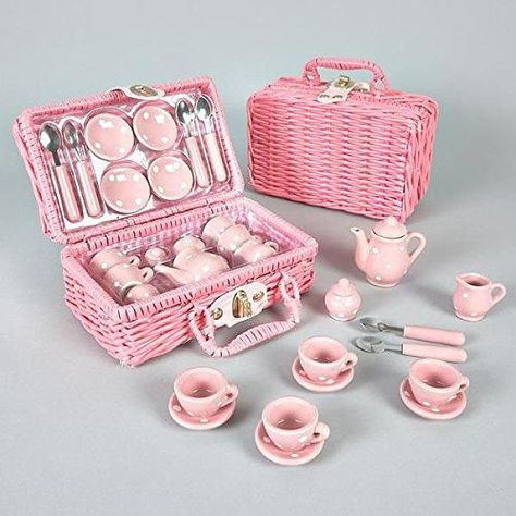 Sweet Valentine's Day Gifts for Kids of All Ages | Mini Ceramic Tea Set #Valentine'sDay #gift #ideas #kids #trends #love #chocolates #southernliving Valentine's Day Gifts For Kids, Gift Ideas Kids, Play Tea Set, Kids Tea Party, Toy Tea Set, Mini Tea Set, Tea Party Setting, Miniature Tea Set, Ceramic Tea Set